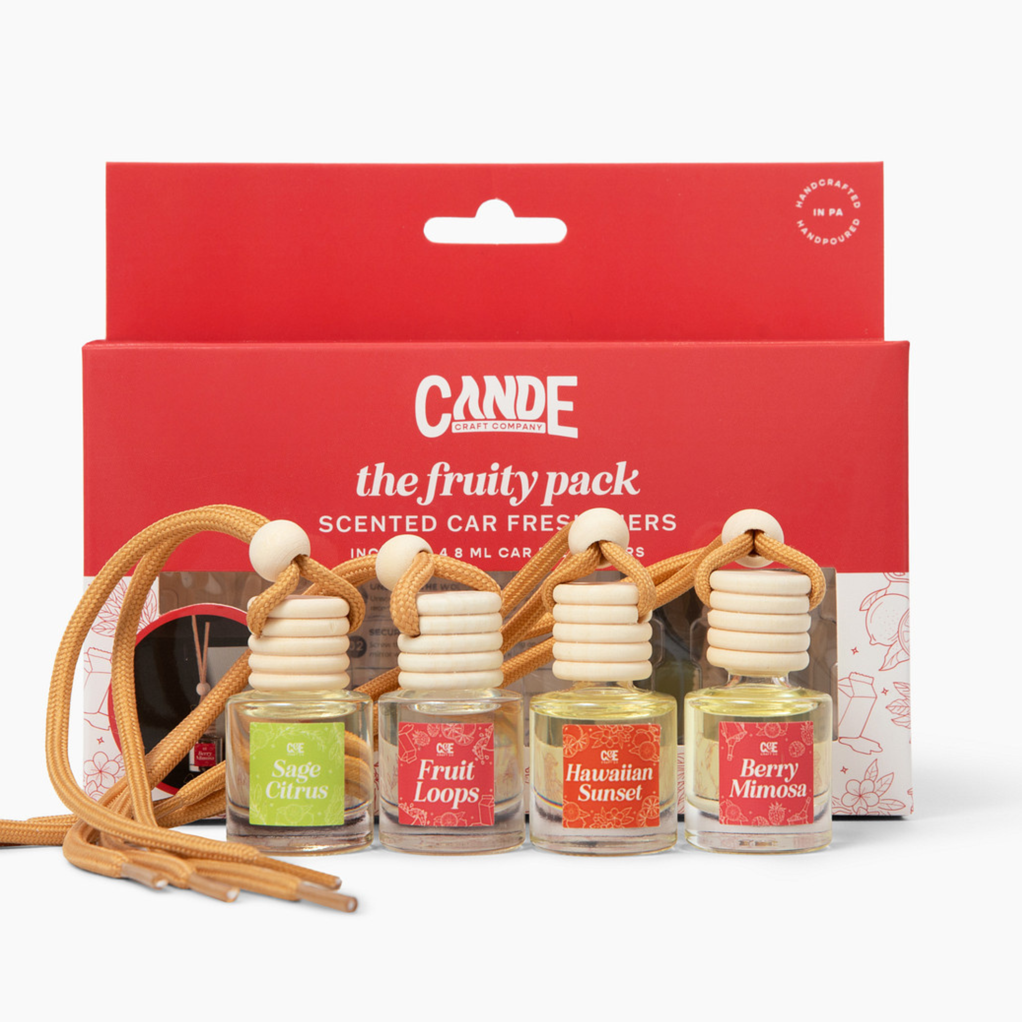 Fruity 4 Pack Scented Car Fresheners Bundle-thumbmail-2