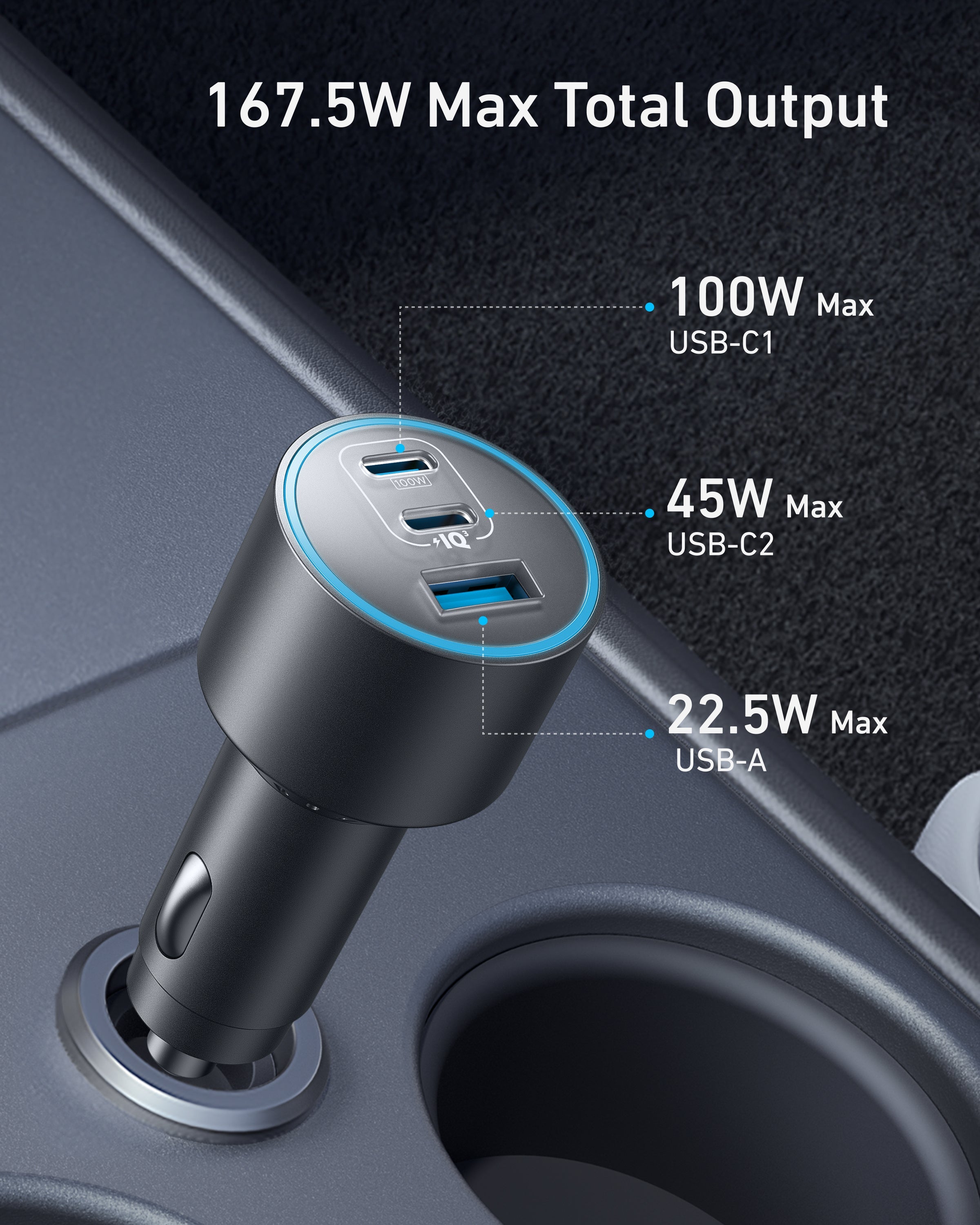 Anker Nano Car Charger (167.5W, 3 Ports)-thumbmail-2